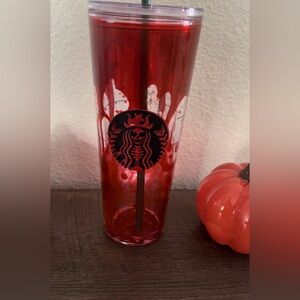 Blood drip coffee tumbler cup Starbucks